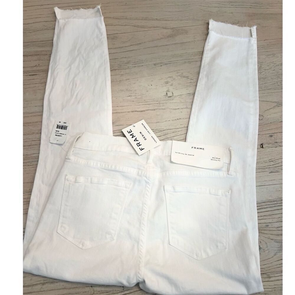 Frame Denim Le Skinny de Jeanne Women's Jeans Step Hem raw hem Size 29 NWT - Picture 9 of 16